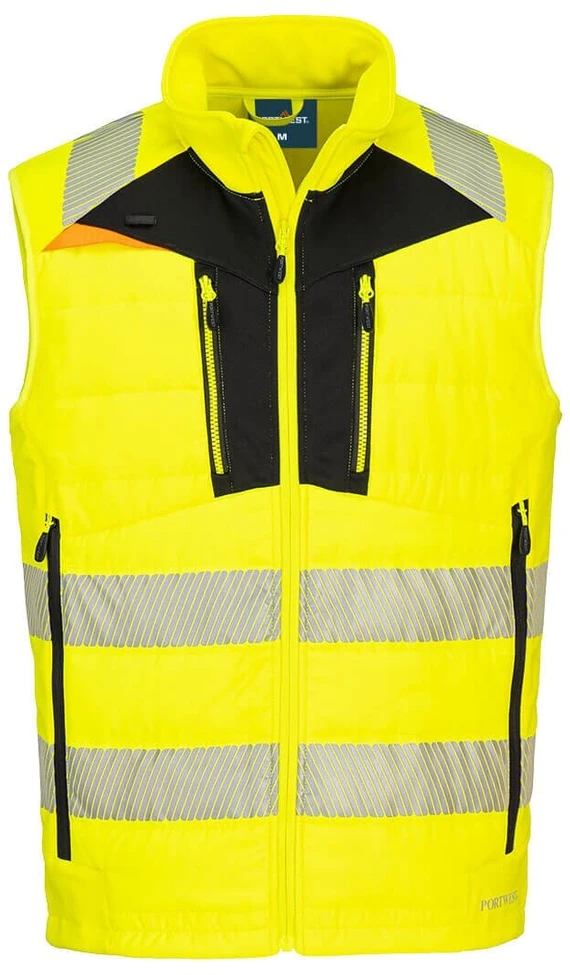 Gero matomumo PORTWEST DX479 Softshell liemenė, Dydis: L, Pw spalvos: Geltona/Juodas
