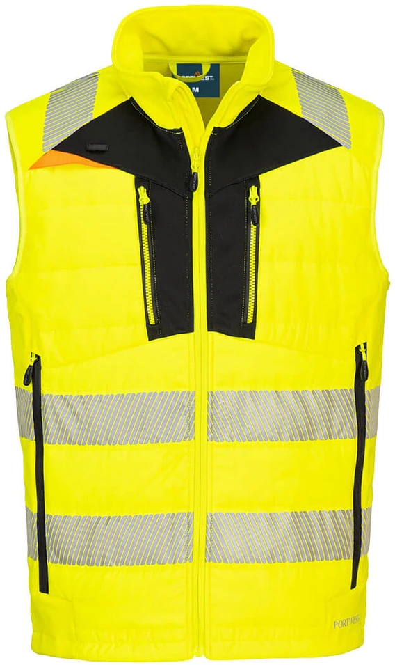 Gero matomumo PORTWEST DX479 Softshell liemenė, Dydis: S, Pw spalvos: Geltona/Juodas