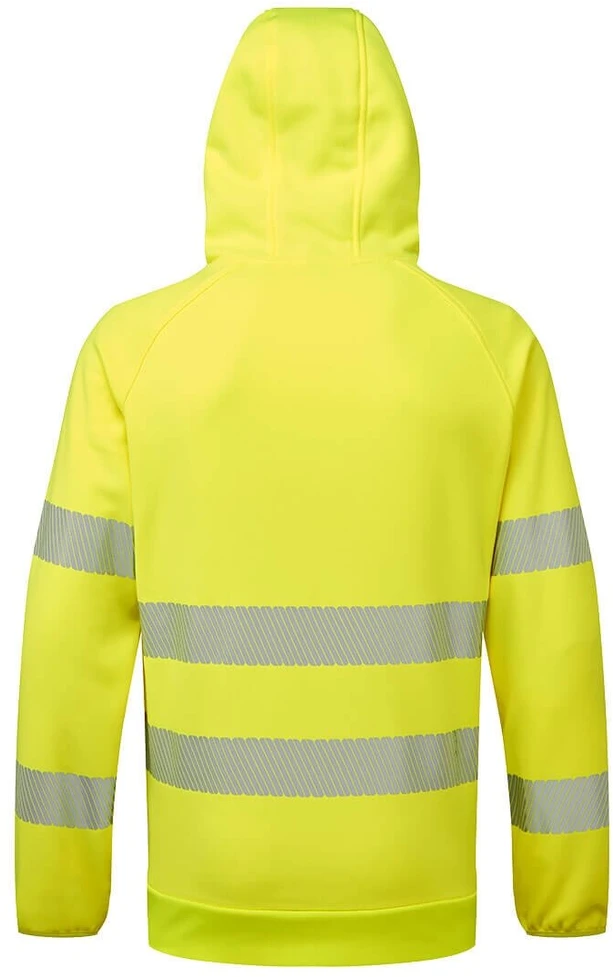 Gero matomumo PORTWEST DX483 darbo džemperis su gobtuvu, Dydis: XXXL, Pw spalvos: Geltona/Juodas