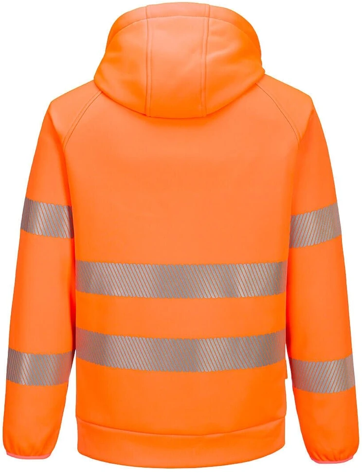 Gero matomumo PORTWEST DX483 darbo džemperis su gobtuvu, Dydis: XXXL, Pw spalvos: Geltona/Juodas