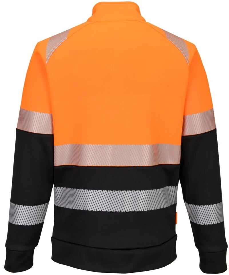 Gero matomumo PORTWEST DX490 švarkas su užtrauktuku, Dydis: XL, Pw spalvos: Geltona/Juodas
