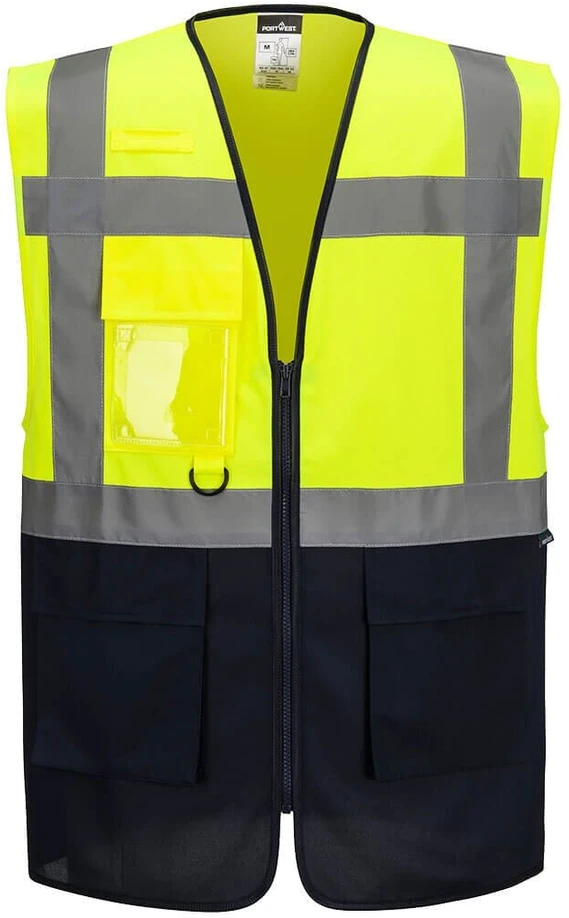 Gero matomumo PORTWEST ES076 darbo liemenė, Dydis: XL, Pw spalvos: Geltona/Navy