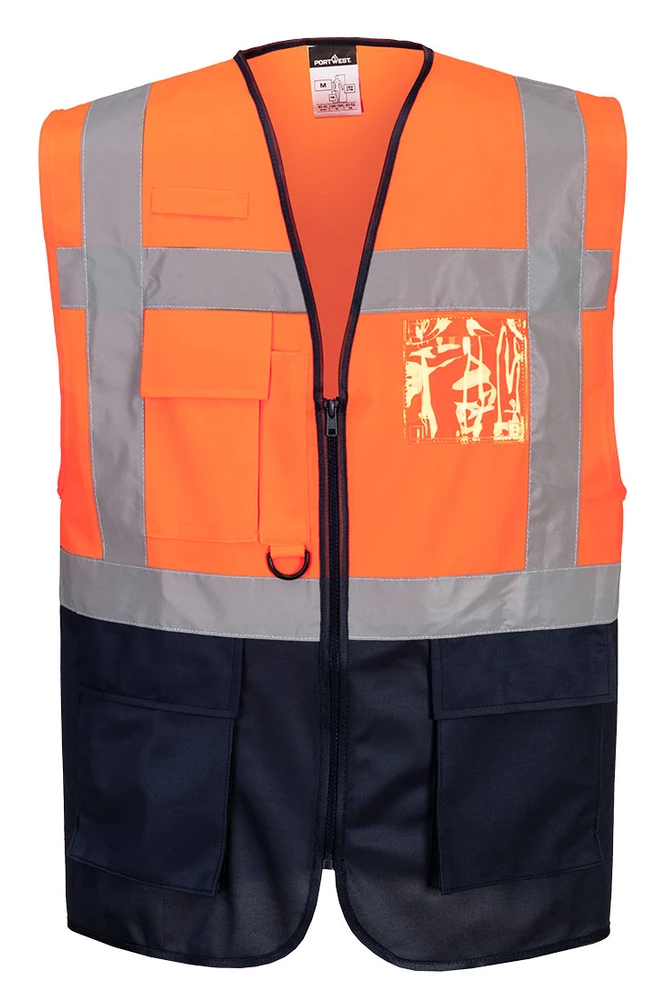 Gero matomumo PORTWEST ES076 darbo liemenė, Dydis: XL, Pw spalvos: Oranžinis/Navy