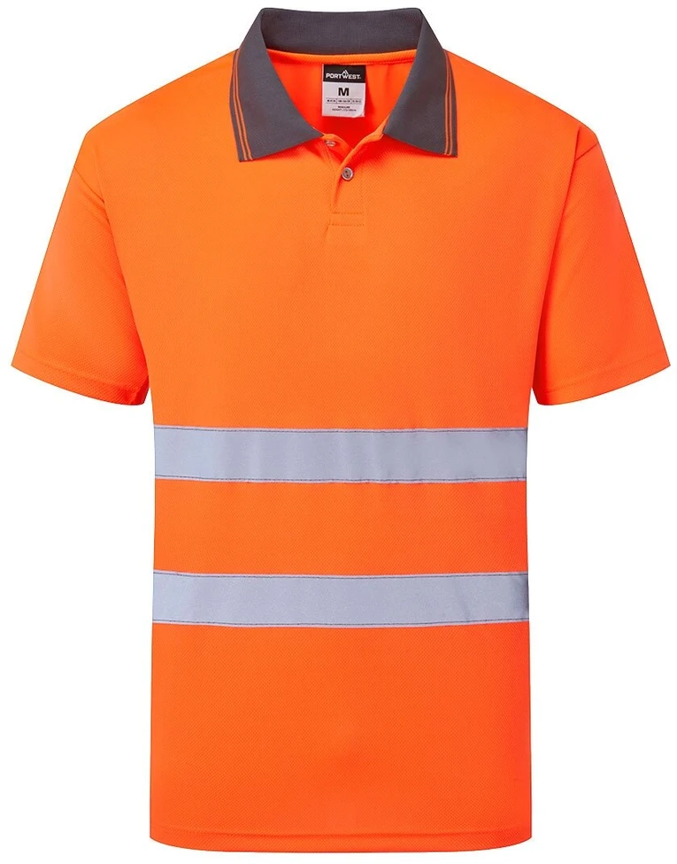 Gero matomumo PORTWEST ES477 polo marškinėliai trumpomis rankovėmis, Dydis: XL, Pw spalvos: Oranžinis