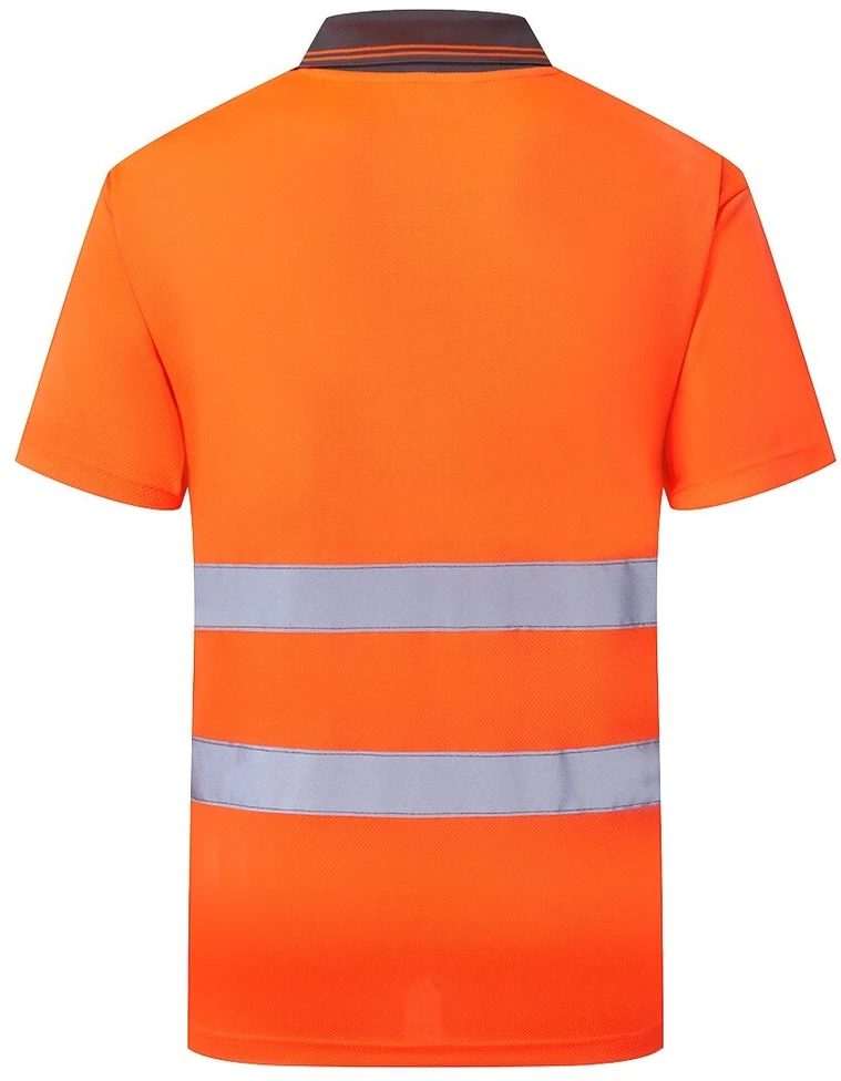 Gero matomumo PORTWEST ES477 polo marškinėliai trumpomis rankovėmis, Dydis: 6XL, Pw spalvos: Oranžinis