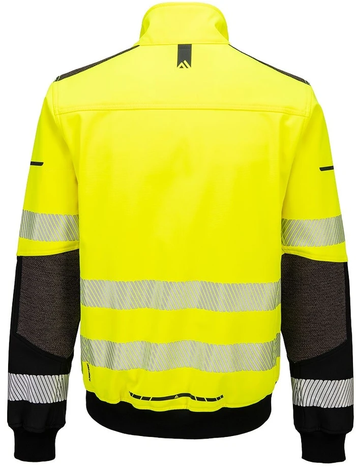 Gero matomumo PORTWEST EV468 Softshell Bomber striukė, Dydis: L, Pw spalvos: Geltona/Juodas