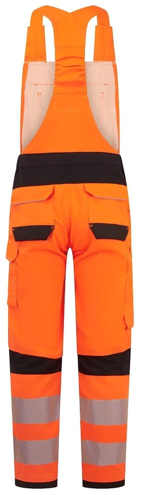 Gero matomumo PORTWEST FR453 kombinezonas su petnešomis, Dydis: L, Pw spalvos: Oranžinis/Juodas