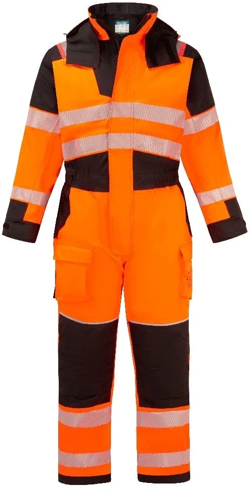 Gero matomumo PORTWEST FR516 žieminis kombinezonas, Dydis: L, Pw spalvos: Oranžinis/Juodas