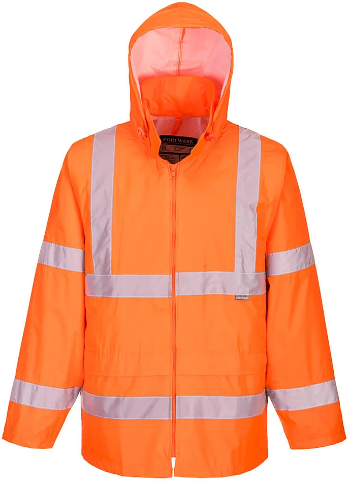 Unimet Gero matomumo PORTWEST H440 striukė nuo lietaus, Dydis: L, Pw spalvos: Oranžinis