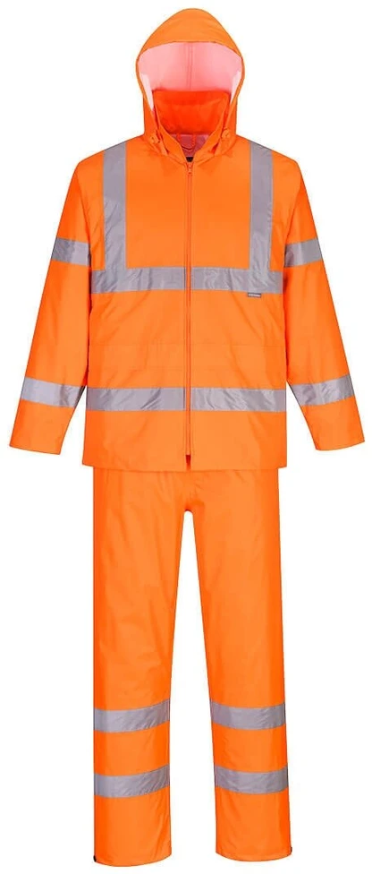 Gero matomumo PORTWEST H448 sulankstomas lietaus kostiumas, Dydis: XS, Pw spalvos: Oranžinis