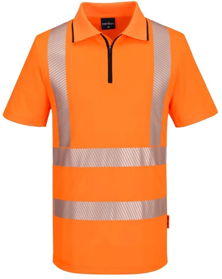 Gero matomumo PORTWEST KX302 polo marškinėliai su užtrauktuku, Dydis: XXXL, Pw spalvos: Geltona