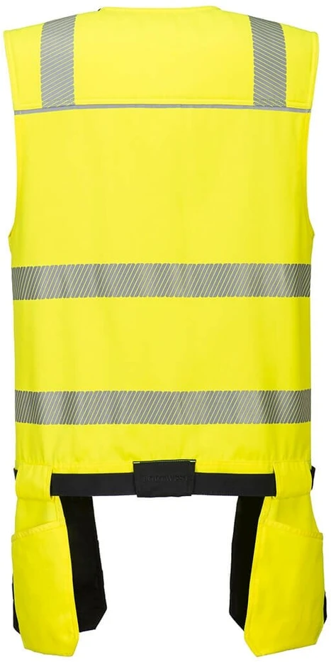 Gero matomumo PORTWEST PW308 1 klasės liemenė įrankiams, Dydis: XXL, Pw spalvos: Geltona/Juodas