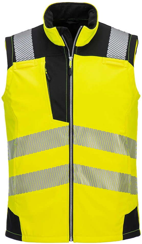 Gero matomumo PORTWEST PW325 Softshell darbo liemenė, Dydis: L, Pw spalvos: Geltona/Juodas