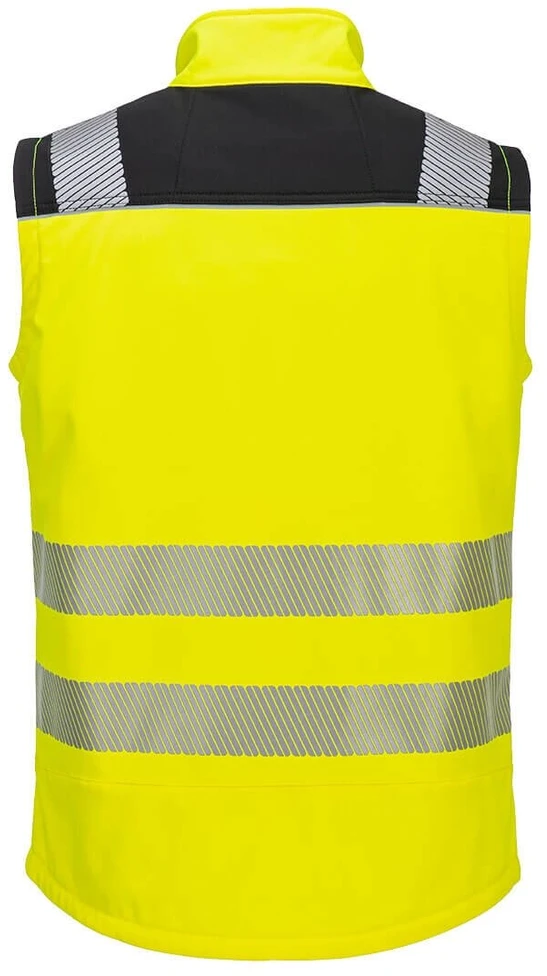 Gero matomumo PORTWEST PW325 Softshell darbo liemenė, Dydis: S, Pw spalvos: Geltona/Juodas