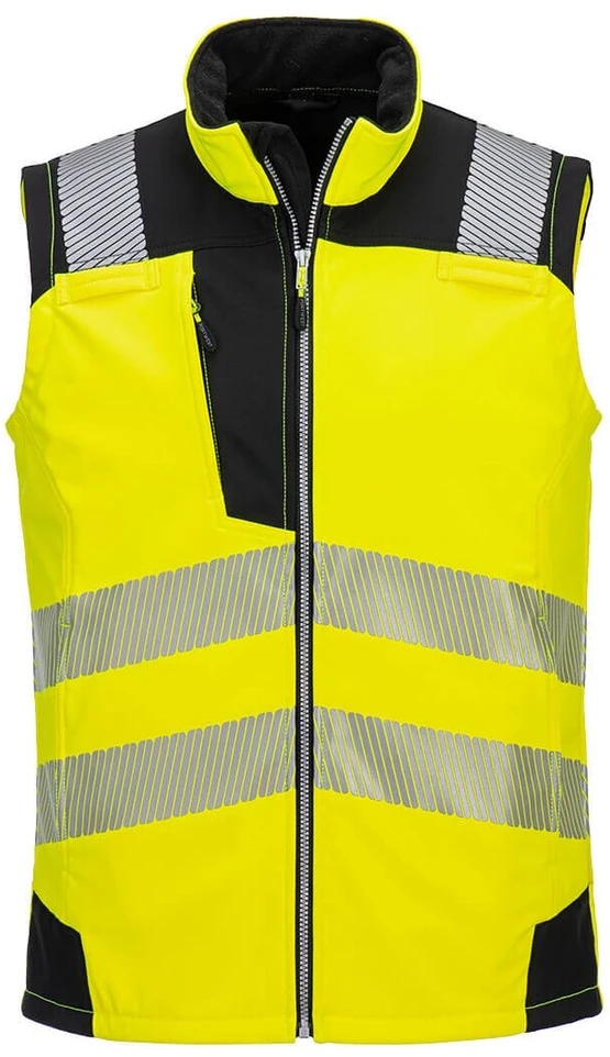 Gero matomumo PORTWEST PW325 Softshell darbo liemenė, Dydis: S, Pw spalvos: Geltona/Juodas