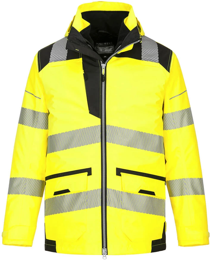 Gero matomumo PORTWEST PW367 5-viename striukė, Dydis: 5XL, Pw spalvos: Geltona/Juodas