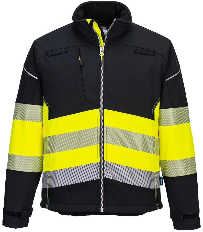 Gero matomumo PORTWEST PW375 Softshell striukė , Dydis: XL, Pw spalvos: Juodas/Oranžinis