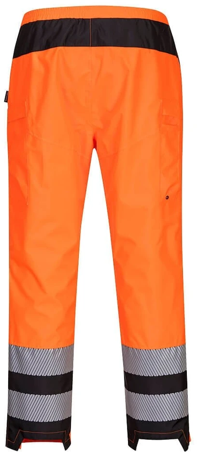 Gero matomumo PORTWEST PW386 moteriškos kelnės nuo lietaus, Dydis: XS, Pw spalvos: Oranžinis/Juodas