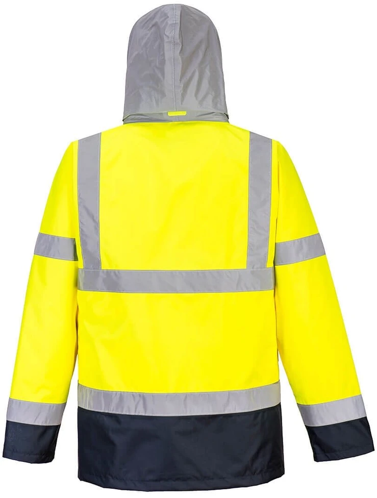 Gero matomumo PORTWEST S471 4 viename kontrastinga kelininko striukė, Dydis: XL, Pw spalvos: Oranžinis/Navy