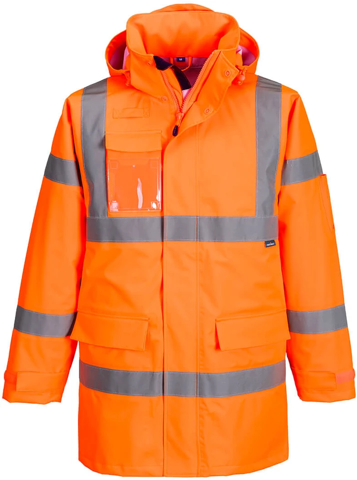 Gero matomumo PORTWEST S599 striukė nuo lietaus, Dydis: XXXL, Pw spalvos: Oranžinis