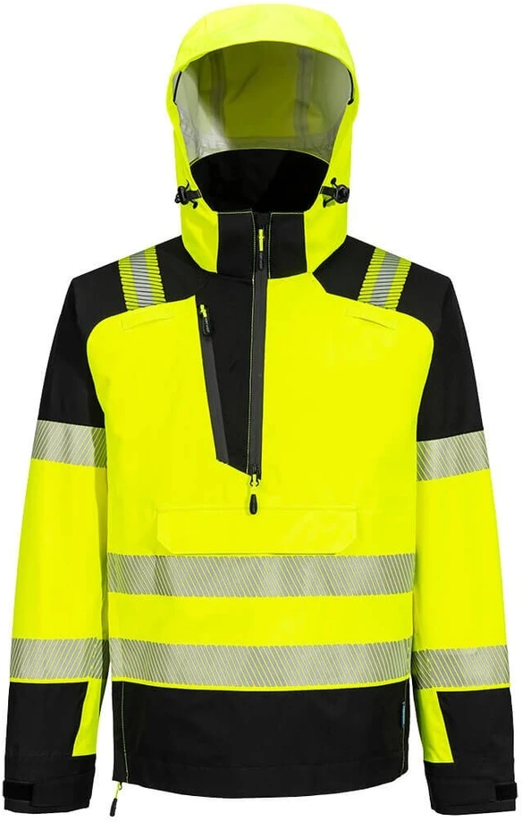 Gero matomumo PORTWEST T161 striukė nuo lietaus, Dydis: XXL, Pw spalvos: Geltona/Juodas