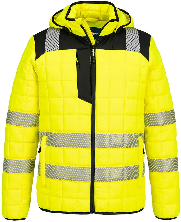 Gero matomumo PORTWEST T165 striukė su lengvu pamušalu, Dydis: XL, Pw spalvos: Geltona/Juodas