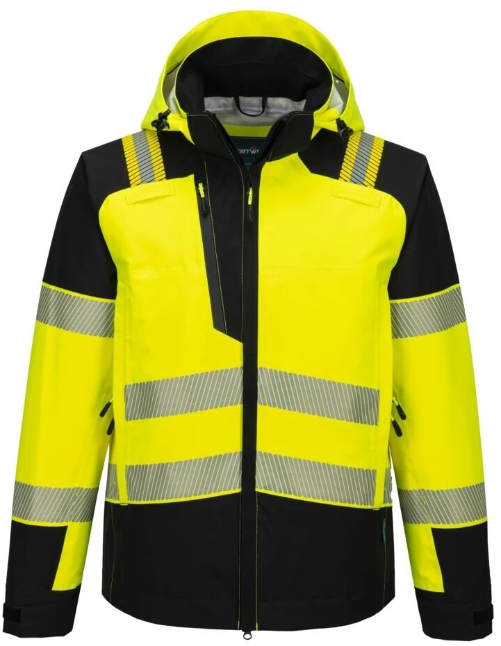 Gero matomumo PORTWEST T166 striukė nuo lietaus (3L), Dydis: XXXL, Pw spalvos: Geltona/Juodas