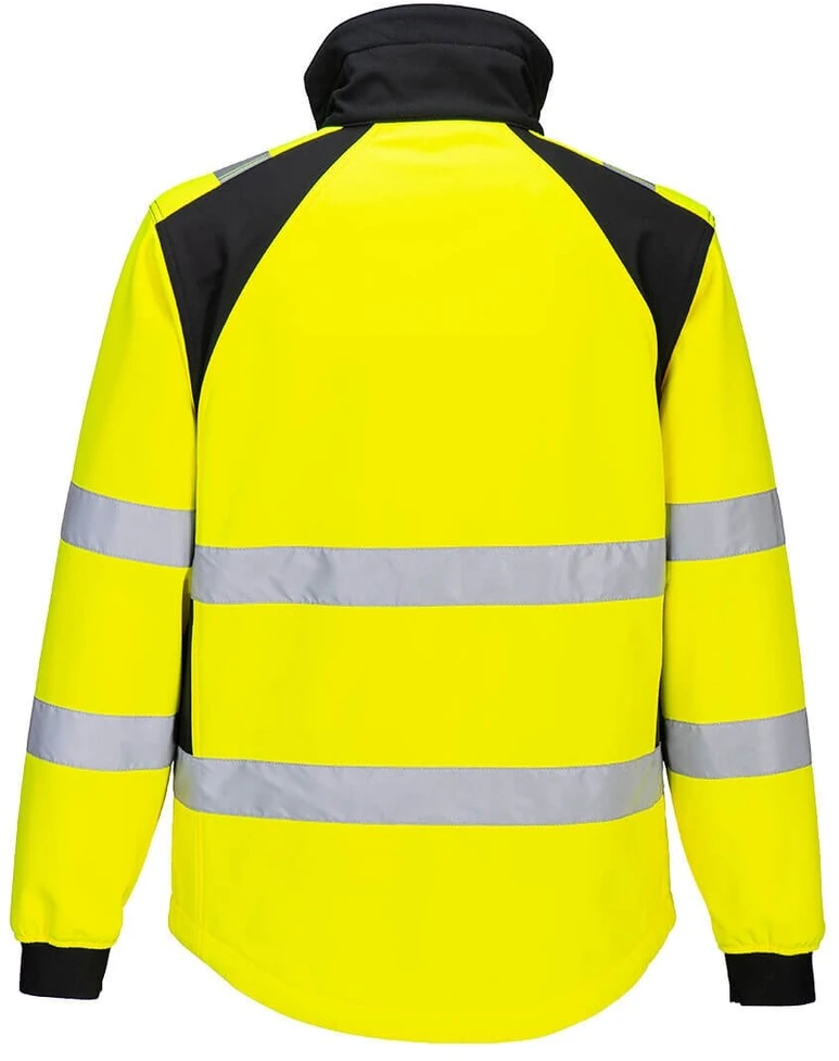 Gero matomumo Softshell PORTWEST darbo striukė, Dydis: XL, Pw spalvos: Geltona/Juodas