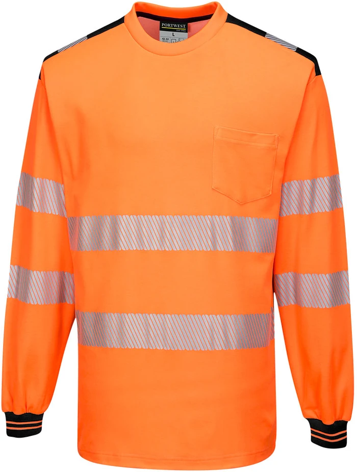 Gero matomumo sportiniai marškinėliai Portwest T185, Dydis: 4XL, Pw spalvos: Oranžinis/Juodas