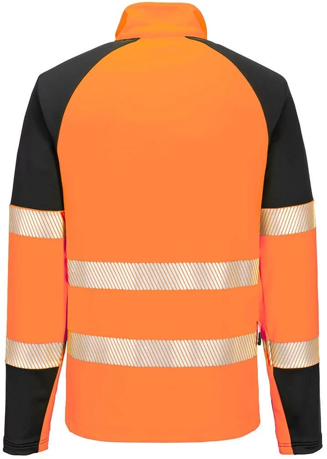 Gero matomumo sportinis PORTWEST T172 džemperis su 1/4 užtrauktuku, Dydis: XXXL, Pw spalvos: Geltona/Juodas