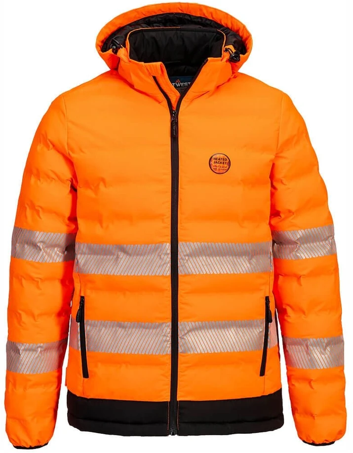 Gero matomumo ultragarsu šildoma PORTWEST S548 striukė, Dydis: L, Pw spalvos: Oranžinis/Juodas