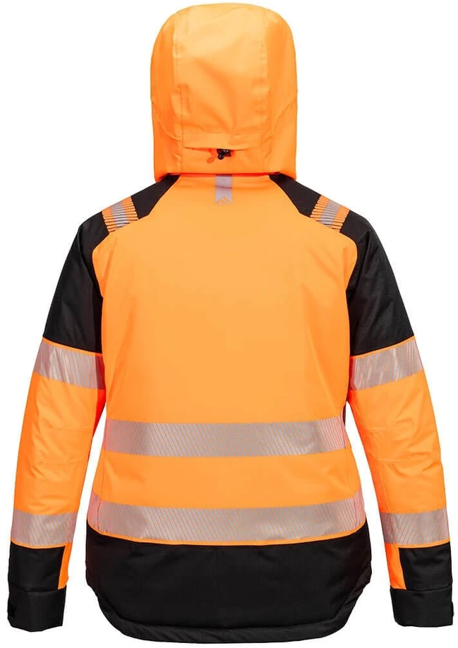 Gero matomumo žieminė moteriška PORTWEST T162 striukė, Dydis: S, Pw spalvos: Oranžinis/Juodas