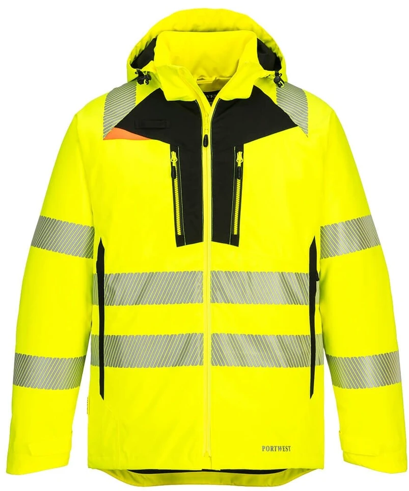Gero matomumo žieminė PORTWEST DX461 striukė, Dydis: 6XL, Pw spalvos: Geltona/Juodas