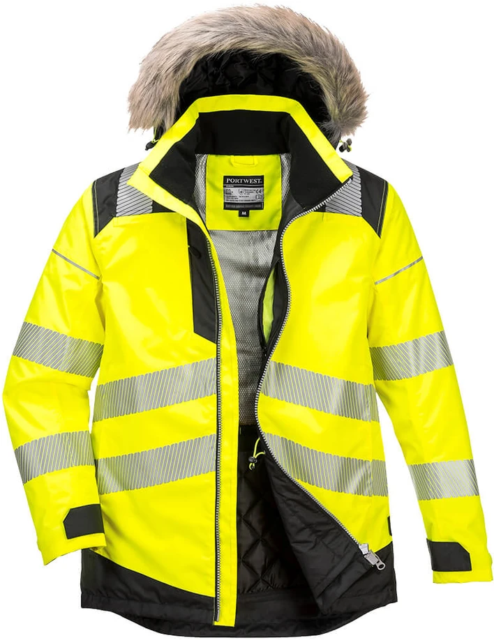 Gero matomumo žieminė PORTWEST PW369 Parka striukė, Dydis: XXXL, Pw spalvos: Geltona/Juodas