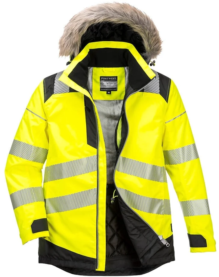 Gero matomumo žieminė PORTWEST PW369 Parka striukė, Dydis: 4XL, Pw spalvos: Geltona/Juodas