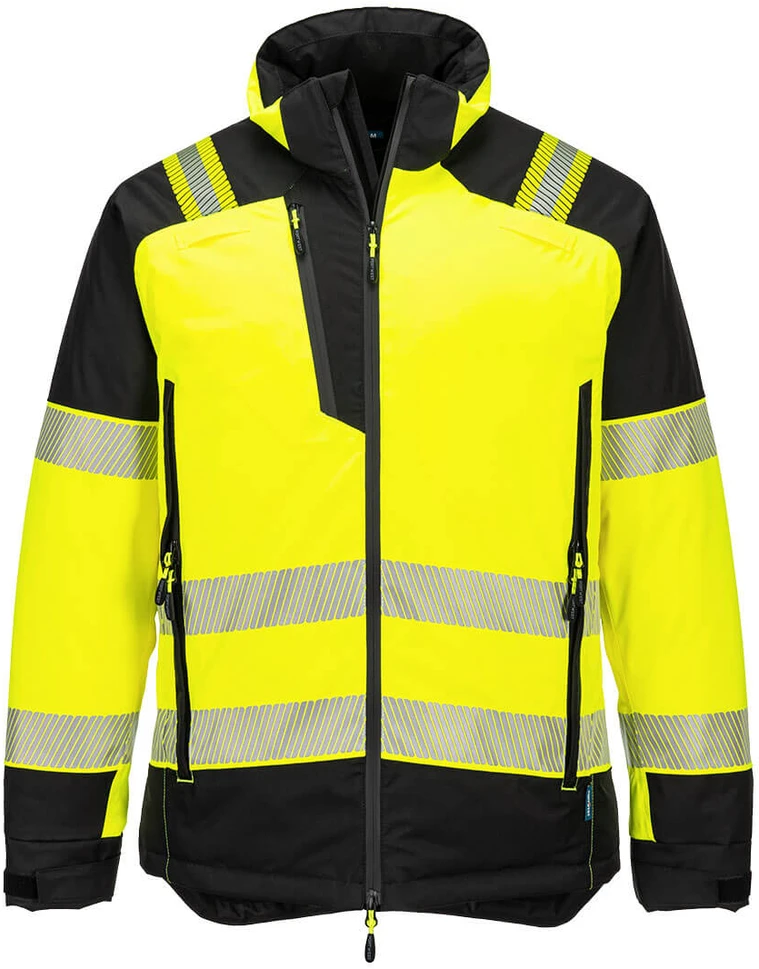 Gero matomumo žieminė PORTWEST T160 striukė, Dydis: XL, Pw spalvos: Geltona/Juodas