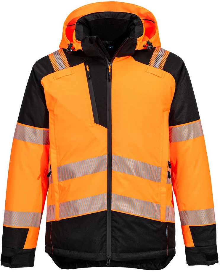 Gero matomumo žieminė PORTWEST T160 striukė, Dydis: M, Pw spalvos: Oranžinis/Juodas
