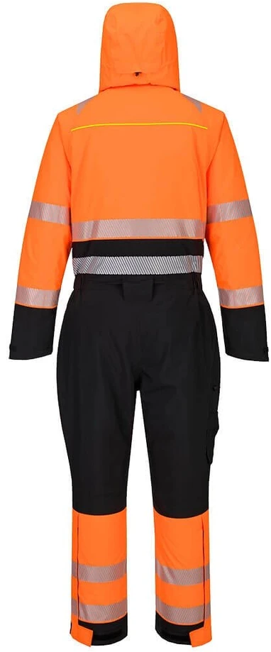 Gero matomumo žieminis PORTWEST DX438 darbo kombInezonas, Dydis: S, Pw spalvos: Oranžinis/Juodas