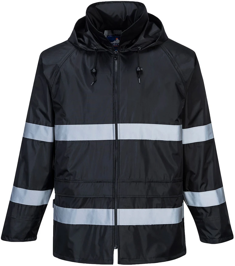 IONA striukė nuo lietaus Portwest F440, Dydis: M, Pw spalvos: Juodas