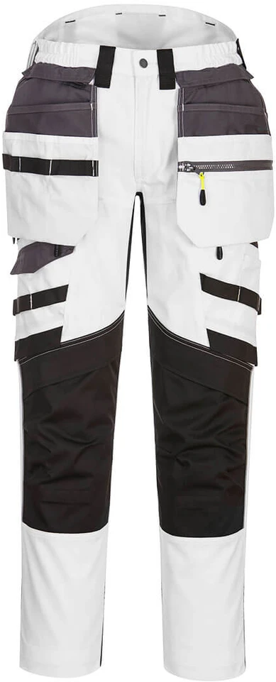Kelnės su nusegamomis kišenėmis PORTWEST DX440, Dydis: 34, Pw spalvos: Baltas/Pilkas