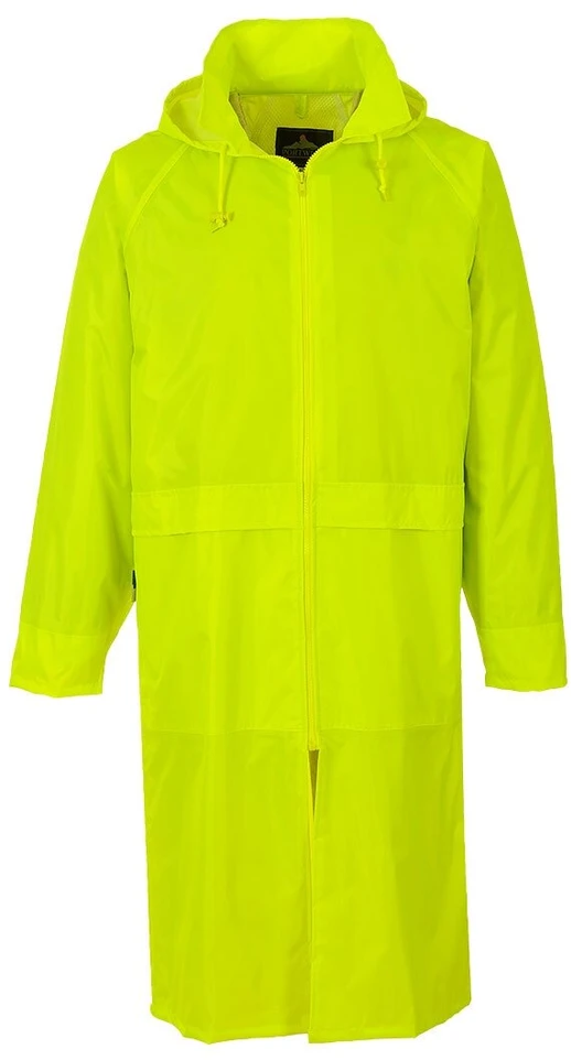 Klasikinis apsiaustas nuo lietaus Portwest S438, Dydis: XXXL, Pw spalvos: Geltona