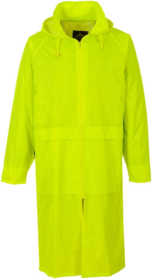Klasikinis apsiaustas nuo lietaus Portwest S438, Dydis: M, Pw spalvos: Geltona
