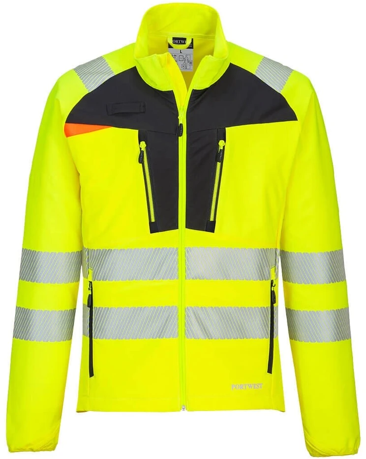 Lengva orui pralaidi PORTWEST DX481 tampri striukė, Dydis: 6XL, Pw spalvos: Geltona/Juodas