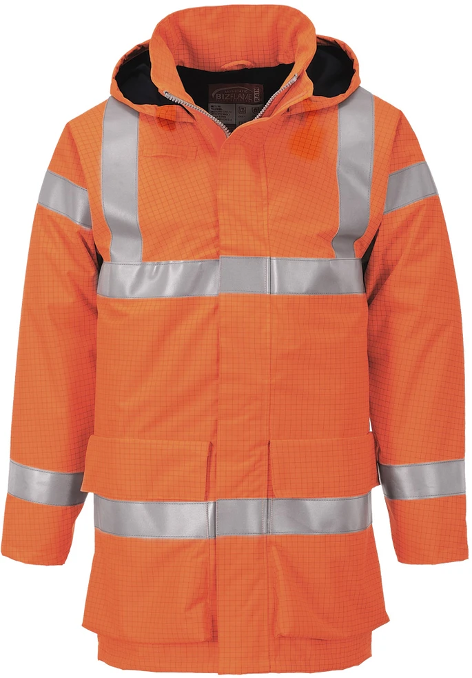 Liepsnai ir vandeniui atspari striukė Portwest S774, Dydis: S, Pw spalvos: Oranžinis