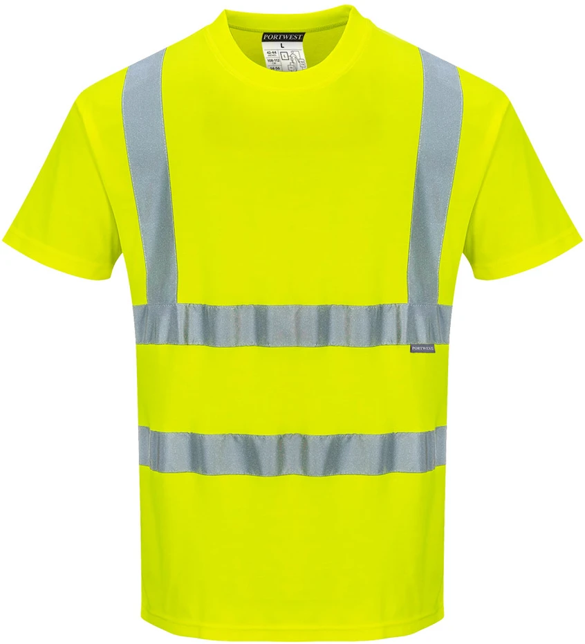 Medvilniniai trumparankoviai marškinėliai Portwest S170, Dydis: L, Pw spalvos: Geltona
