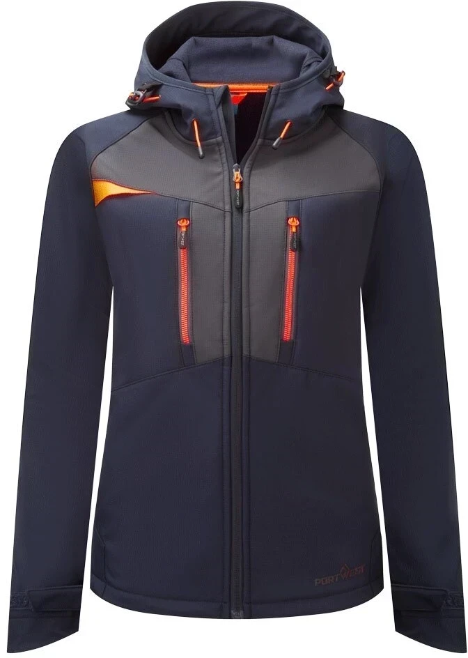 Moteriška PORTWEST DX486 Softshell striukė, Dydis: L, Pw spalvos: Juodas