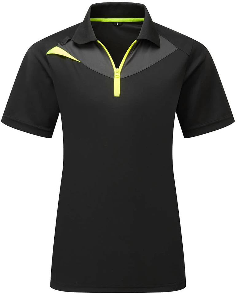 Moteriški PORTWEST DX409 darbo polo marškinėliai, Dydis: XS, Pw spalvos: Juodas