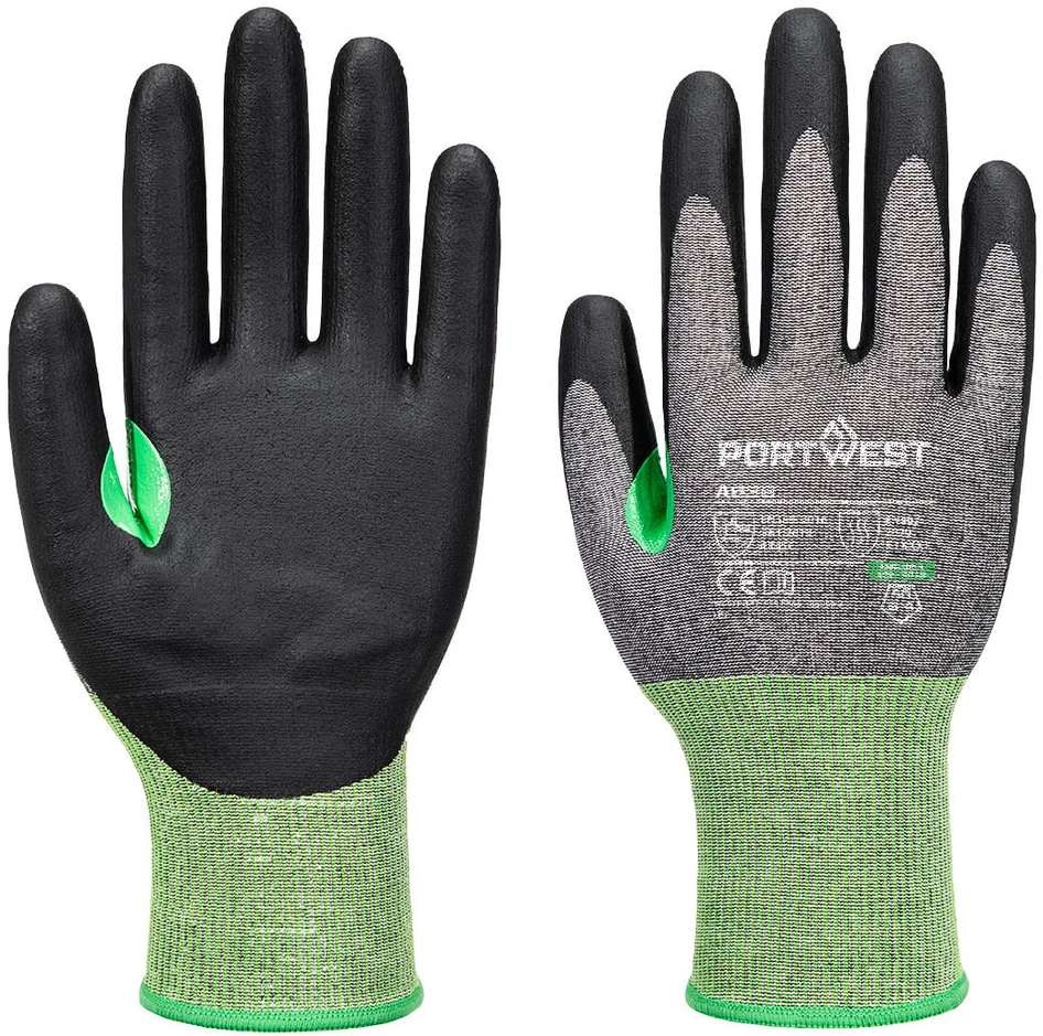Nitrilo PORTWEST A636 pirštinės , Dydis: XL, Pw spalvos: Pilkas/Juodas