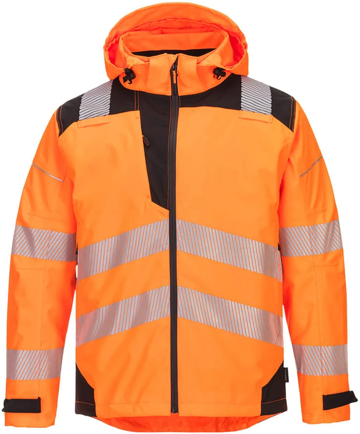 Orui pralaidi striukė nuo lietaus Portwest PW360, Dydis: S, Pw spalvos: Oranžinis/Juodas