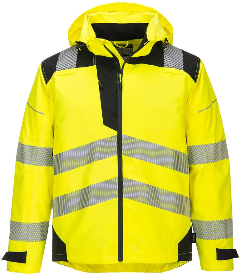 Orui pralaidi striukė nuo lietaus Portwest PW360, Dydis: XXL, Pw spalvos: Geltona/Juodas